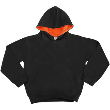 Vêtements Enfant Sweats Awdis JH03J Noir/Orange