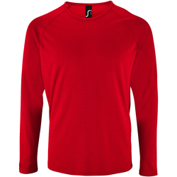 Vêtements Homme T-shirts manches longues Sols 2071 Rouge