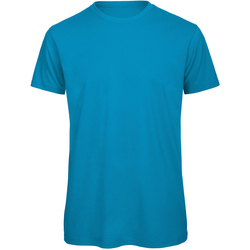 Vêtements Homme T-shirts manches courtes B And C TM042 Turquoise