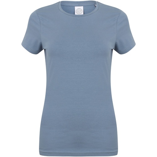 Vêtements Femme T-shirts manches courtes Skinni Fit SK121 Bleu