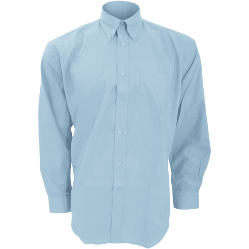 Vêtements Homme Chemises manches longues Kustom Kit KK351 Bleu