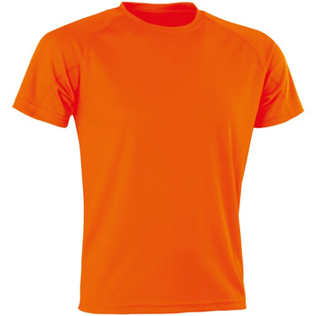 Vêtements T-shirts manches longues Spiro Aircool Orange