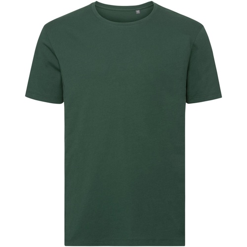 Vêtements Homme T-shirts collared manches longues Russell R108M Vert