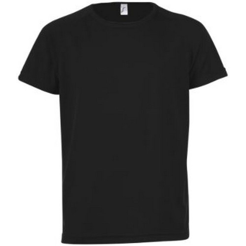 Vêtements Enfant T-shirts manches courtes Sols Sporty Noir