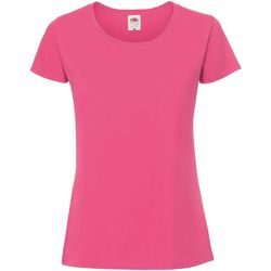 Vêtements Femme T-shirts manches courtes Fruit Of The Loom SS424 Fuchsia