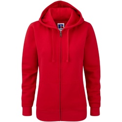 Vêtements Femme Sweats Russell Sweatshirt à capuche et fermeture zippée BC2731 Rouge