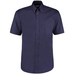 Vêtements Homme Chemises manches courtes Kustom Kit Oxford Bleu marine foncé