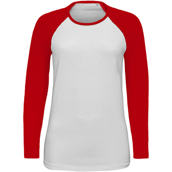 Vêtements Femme T-shirts manches longues Sols 02943 Rouge