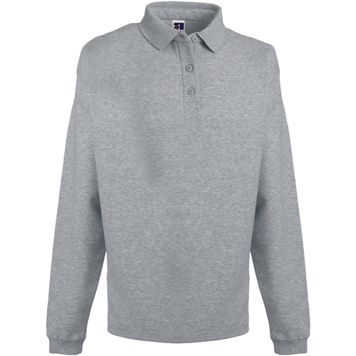 Vêtements Homme Sweats Russell Europe Sweatshirt avec col et boutons RW3275 Gris