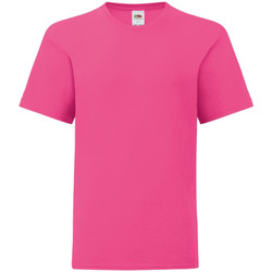 Vêtements Enfant T-shirts manches courtes T-shirt dream Is Over In Cotone 61023 Fuchsia
