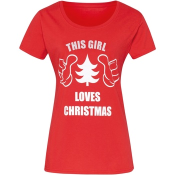 Vêtements Femme T-shirts manches courtes Christmas Shop CJ212 Rouge