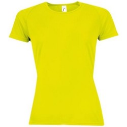 Vêtements Femme T-shirts manches courtes Sols 01159 Jaune néon