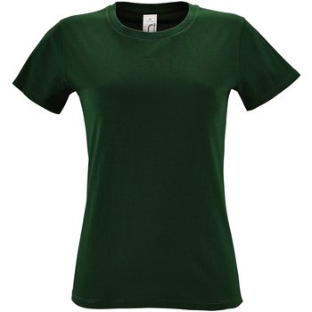 Vêtements Femme T-shirts manches courtes Sols Regent Vert bouteille