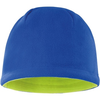 Accessoires textile Bonnets Result Reversible Bleu roi/Vert citron