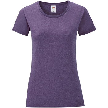 Vêtements Femme T-shirts manches longues Fruit Of The Loom 61432 Violet