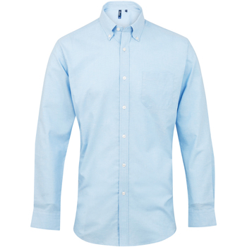 Vêtements Homme Chemises manches longues Premier PR234 Bleu clair