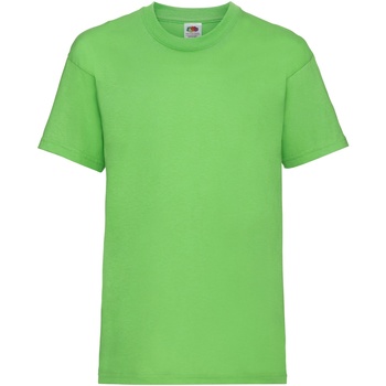 Vêtements Enfant T-shirts manches courtes Fruit Of The Loom 61033 Vert citron