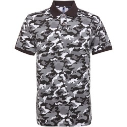 Vêtements Homme Polos manches courtes Asquith & Fox AQ018 Gris camouflage