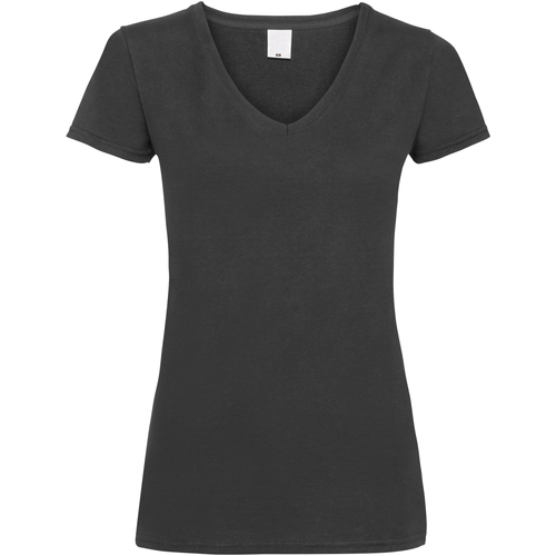 Vêtements Femme T-shirts Blanc manches courtes Universal Textiles Value Noir