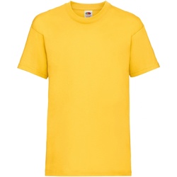 slogan-print organic cotton T-shirt Arancione