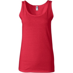Vêtements Femme Débardeurs / T-shirts sans manche Gildan 64200L Rouge cerise