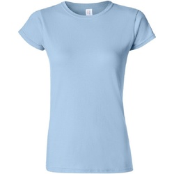 Vêtements Femme T-shirts manches courtes Gildan Soft Bleu clair