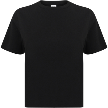 Vêtements Femme T-shirts manches Cerruti Skinni Fit Cropped Boxy Noir