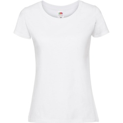Vêplacket Femme T-shirts manches courtes Kapital Nordic fleece sweatshirt Grau 61424 Blanc