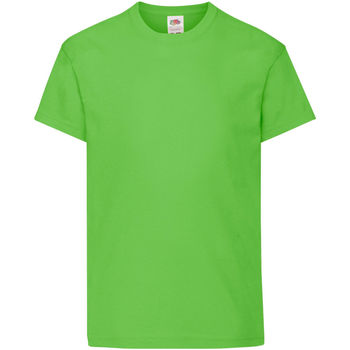 Vêtements Enfant T-shirts manches courtes Fruit Of The Loom 61019 Vert citron