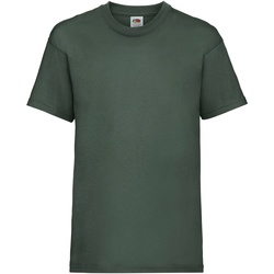 Vêtements Enfant T-shirts manches courtes Fruit Of The Loom 61033 Vert bouteille