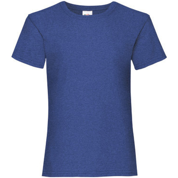 Vêtements Fille T-shirts manches courtes Versace Jeans Couture logo-print metallic T-shirtm 61005 Bleu