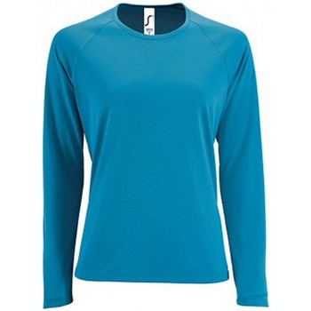 Vêtements Femme Chase embroidered logo rib-trimmed sweatshirt Sols 2072 Bleu