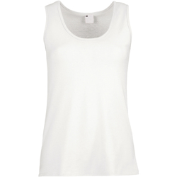 Vêtements Femme Débardeurs / T-shirts sans manche Universal Textiles Fitted Blanc