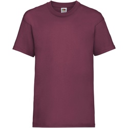 Vêtements Enfant T-shirts manches courtes Fruit Of The Loom 61033 Bordeaux