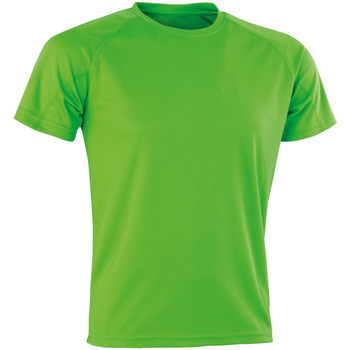 Vêtements T-shirts manches longues Spiro Aircool Vert