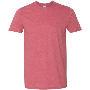 Vêtements Homme stripe-print T-shirt Weiß Gildan Soft-Style Rouge