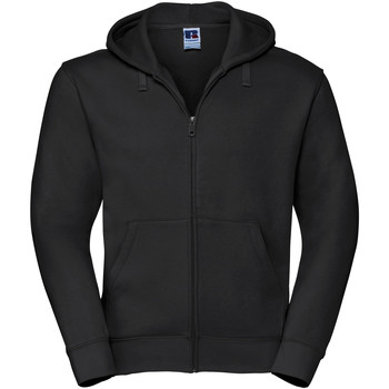 Vêtements Homme Sweats Russell Sweatshirt à capuche et fermeture zippée BC1499 Noir