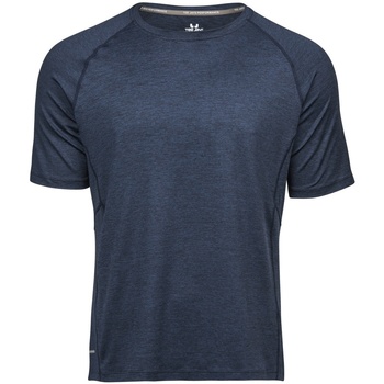 Vêtements Homme T-shirts manches courtes Tee Jays TJ7020 Bleu marine chiné