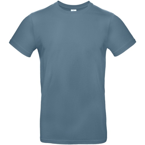 Vêtements Homme T-shirts aus longues B And C TU03T Bleu