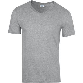 Vêtements Homme T-shirts manches courtes Gildan Soft Style Gris sport