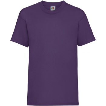 Vêtements Enfant T-shirts manches courtes Fruit Of The Loom 61033 Violet