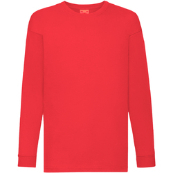 Vêtements Enfant shrunken logo-jacquard jacket Fruit Of The Loom 61007 Rouge