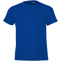 Vêtements Garçon T-shirts manches courtes Sols 01183 Bleu roi