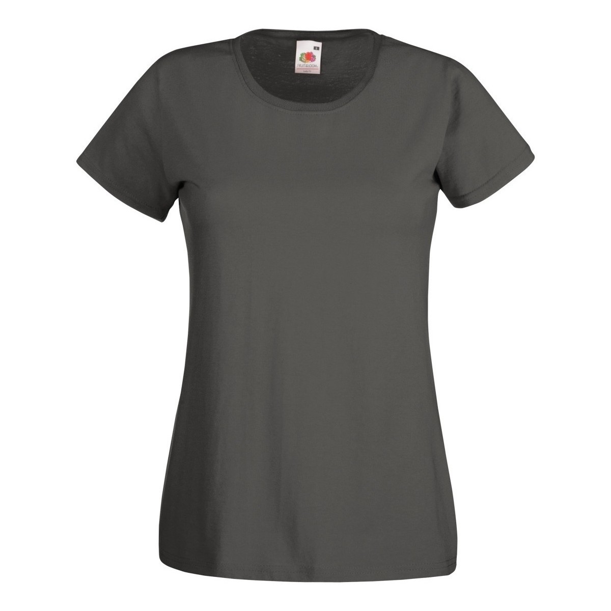 Vêtements Femme T-shirts manches courtes Fruit Of The Loom 61372 Gris