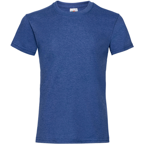 Vêtements Fille T-shirts manches courtes Coton Du Mondem Valueweight Bleu