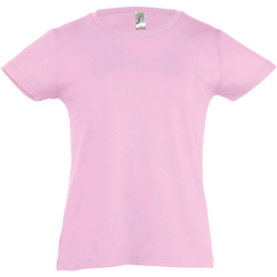 Vêtements Fille T-shirts linen manches courtes Sols Cherry Rose