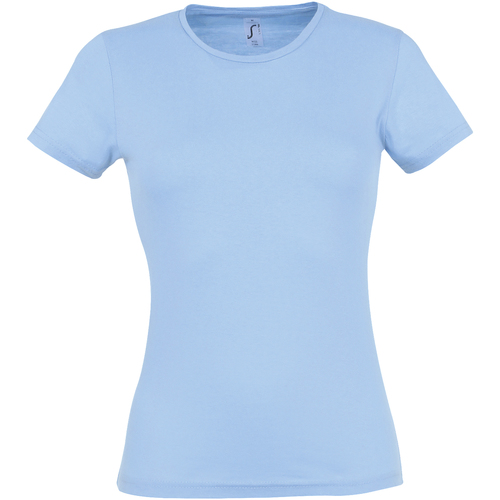 Vêtements Femme T-shirts femme courtes Sols Miss Bleu