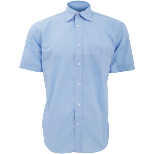 Vêtements Homme Chemises manches courtes Kustom Kit KK102 Bleu