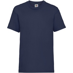 Vêtements Enfant T-shirts manches courtes Fruit Of The Loom 61033 Bleu marine