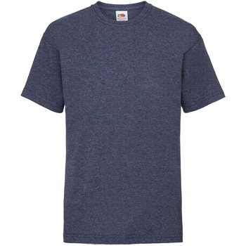 Vêtements Enfant T-shirts manches courtes Fruit Of The Loom 61033 Bleu marine vintage chiné